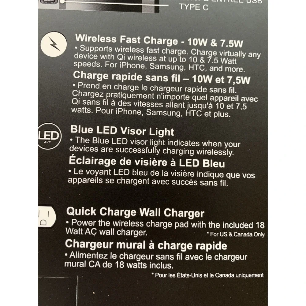 Star Wars The Mandalorian Wireless‎ Charge Pad Unisex OS Silver New LED Helmet
